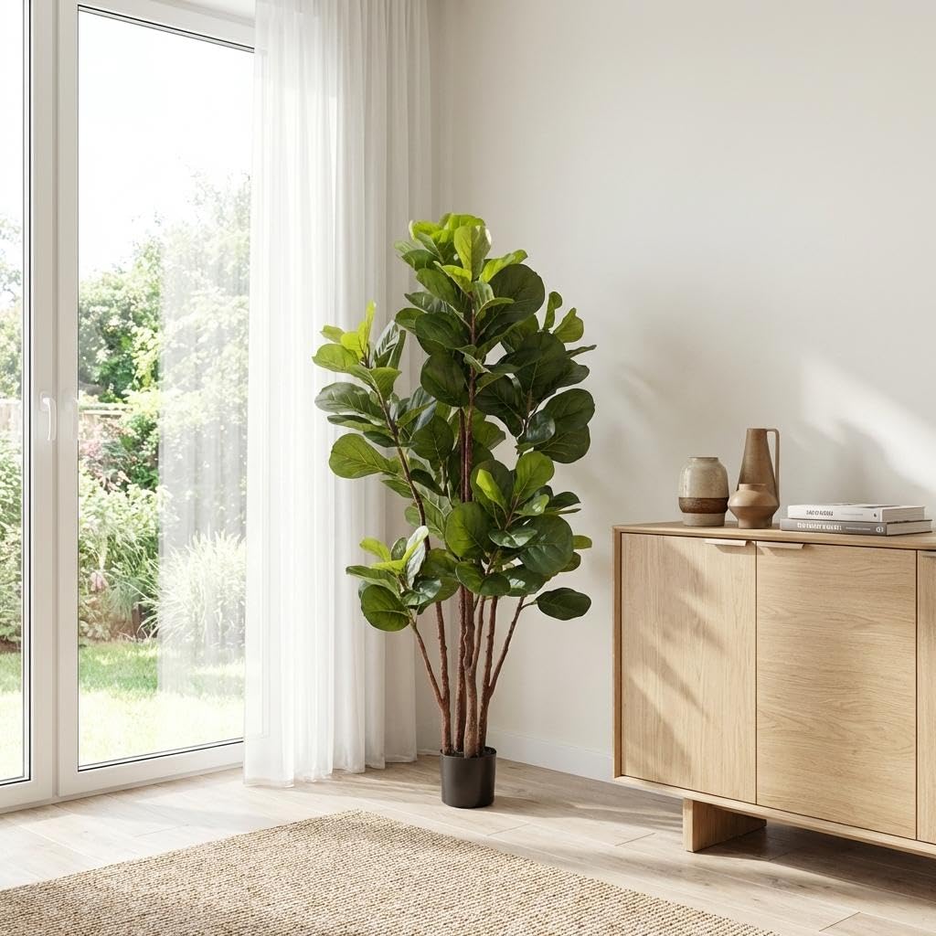 Kunstmatige Ficus Lyrata boom, - Ficus Lyrata Tree recensie en prijs